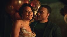 Rosalind Eleazar and Ashley Walters at a party in Missing You