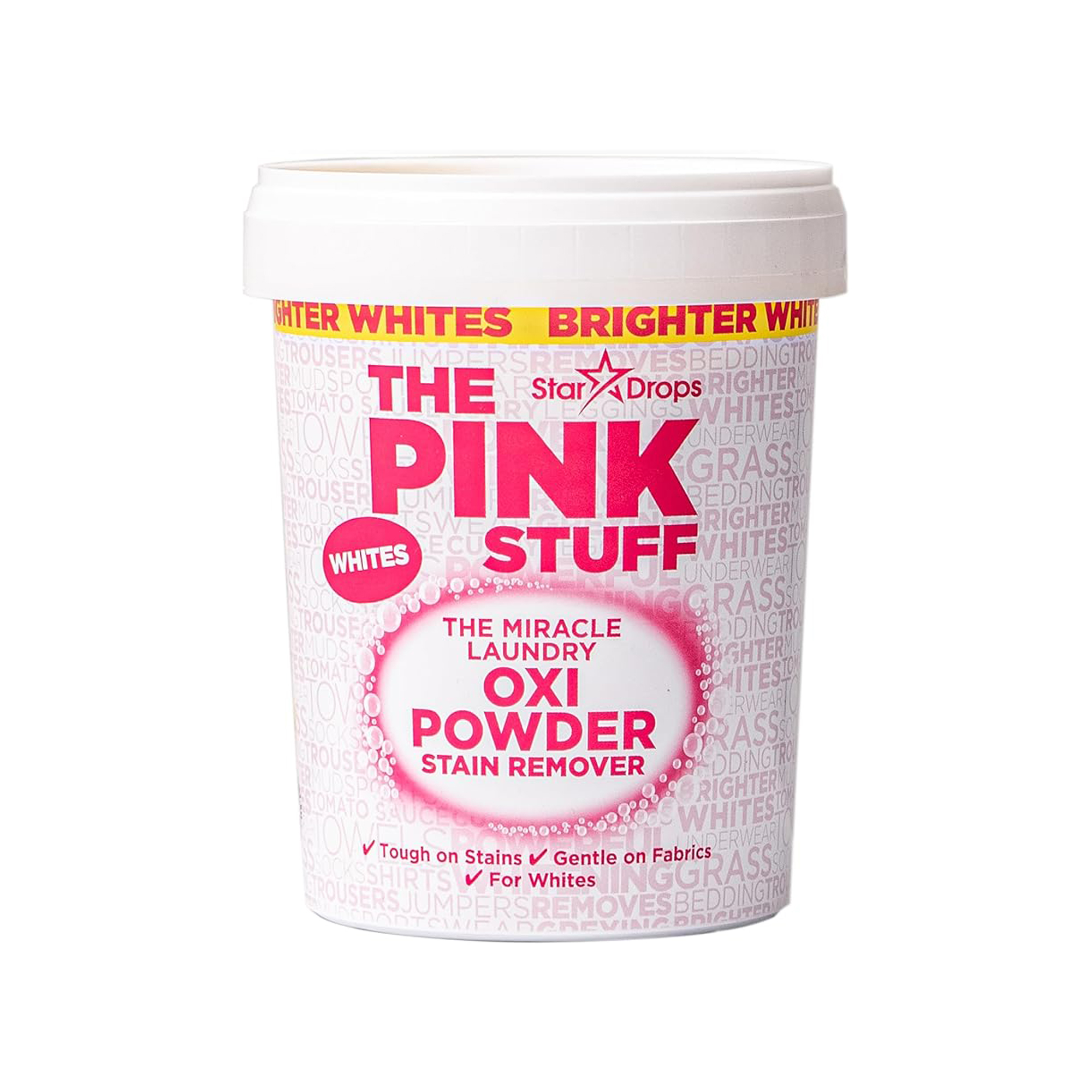 Pink Stuff, Pink Stuff Miracle Laundry Oxi Stain Remover Powder for Whites 1kg