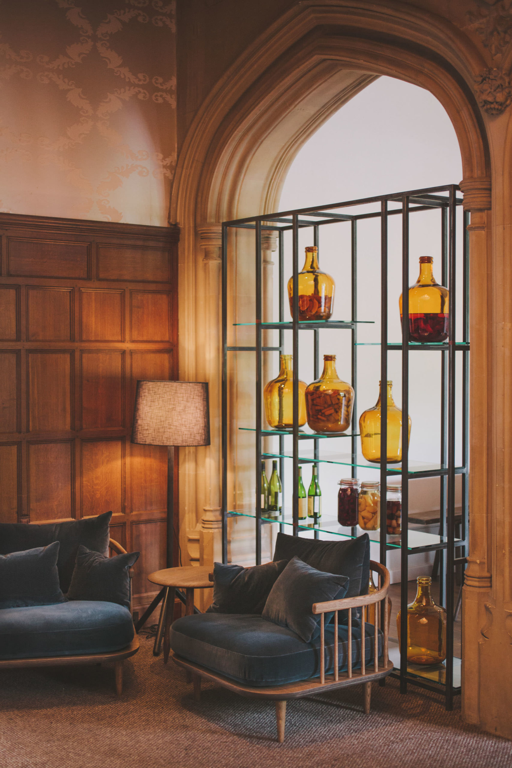 A Gothic-style manor house turned into a lavish luxury hotel.