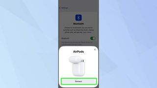 Pairing AirPods to iPhone