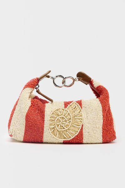 ZARA, Beaded Palm Tree Bag