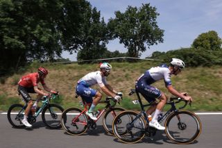 The break on stage 8 of the Tour de France