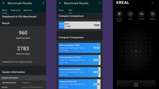 XREAL Beam Pro Geekbench 6 results.