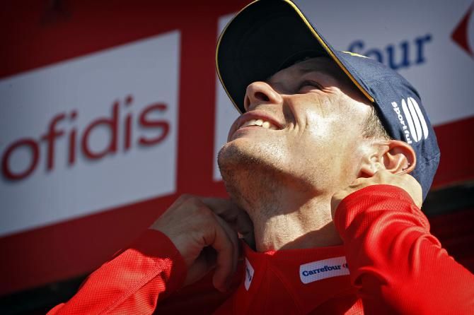 Nicolas Roche enjoyed a single day in the red leader's jersey