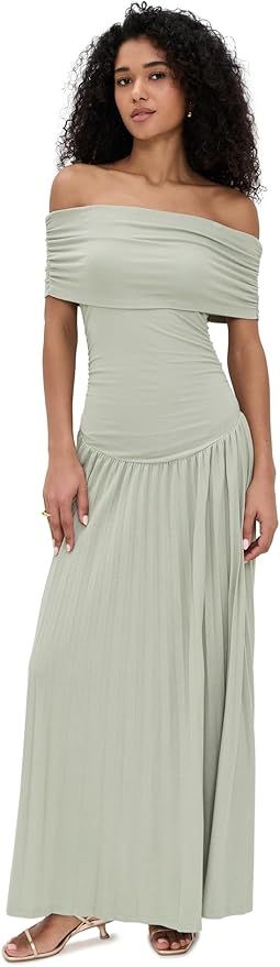 Lioness, Lioness Women's Field of Dreams Maxi Dress, Light Sage, Green, Xxxxs