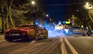 The car chase scene in Spectre