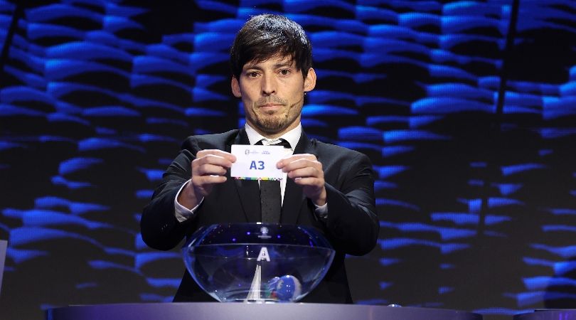 David Silva during the Euro 2024 draw in December 2023.