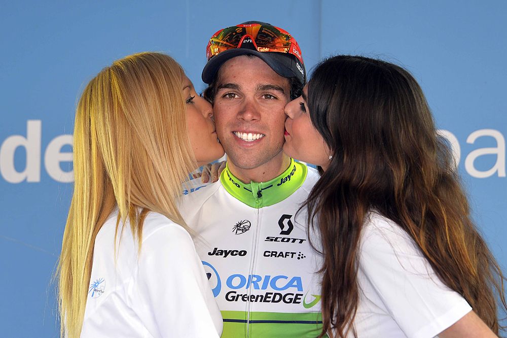 Michael Matthews (Orica-GreenEdge) on the podium