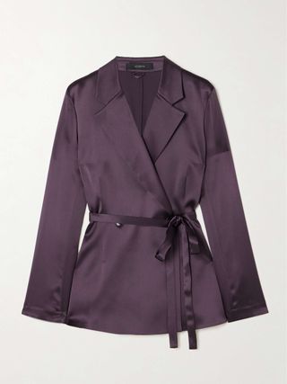 Joubert Silk-Satin Blazer