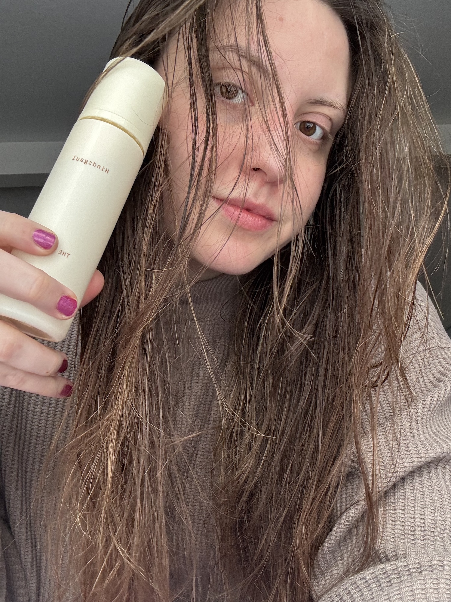 Sophia Vilensky before testing her Hindsgaul Mousse.