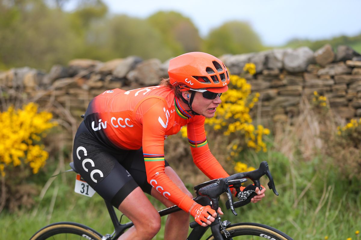 Marianne Vos (CCC-Liv) in the stage-winning break