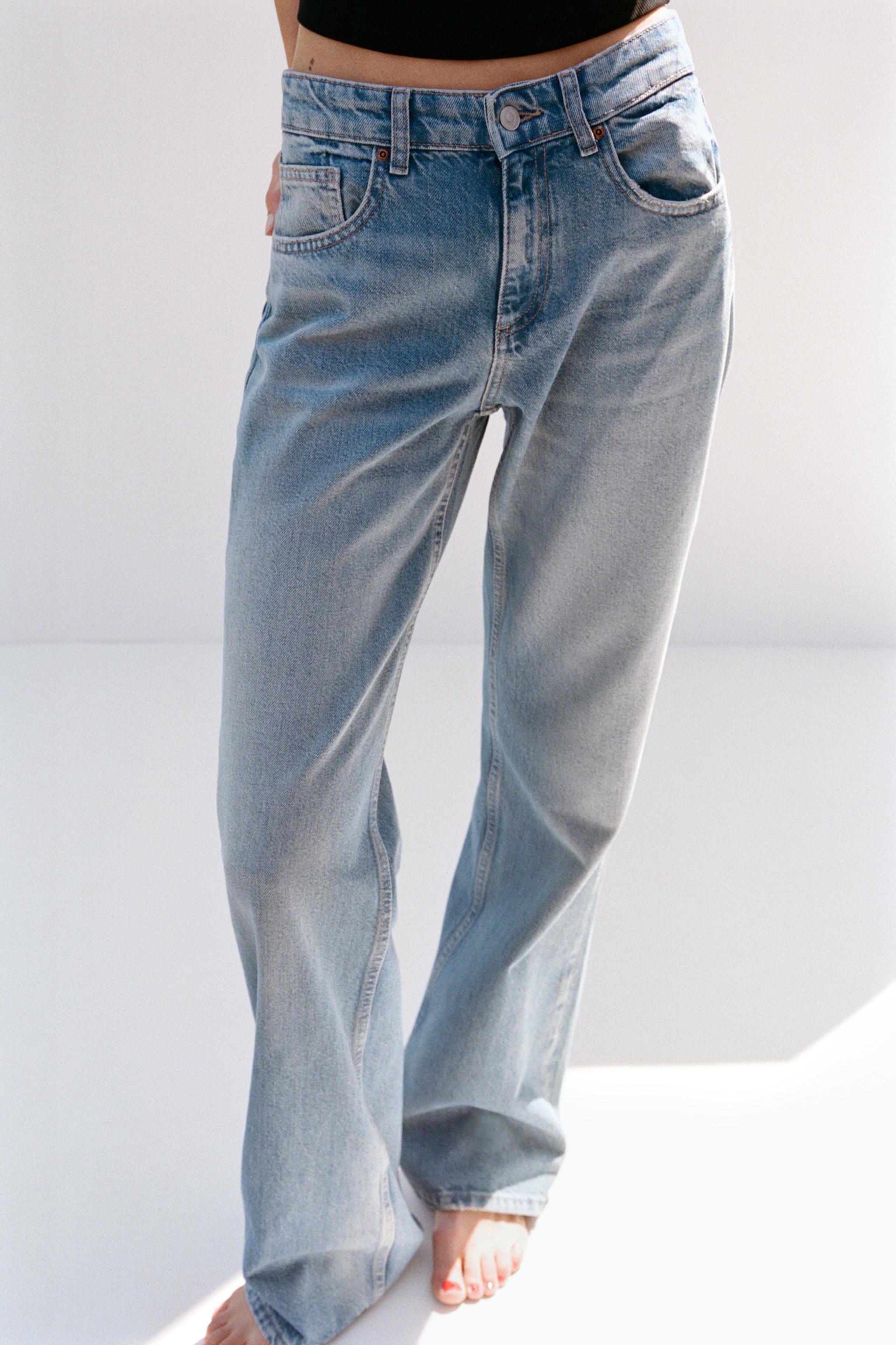 Trf Mid-Rise Wide Leg Jeans