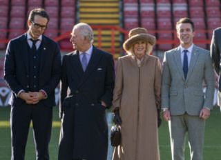 King Charles, Ryan Reynolds, Queen Consort and Rob McElhenney