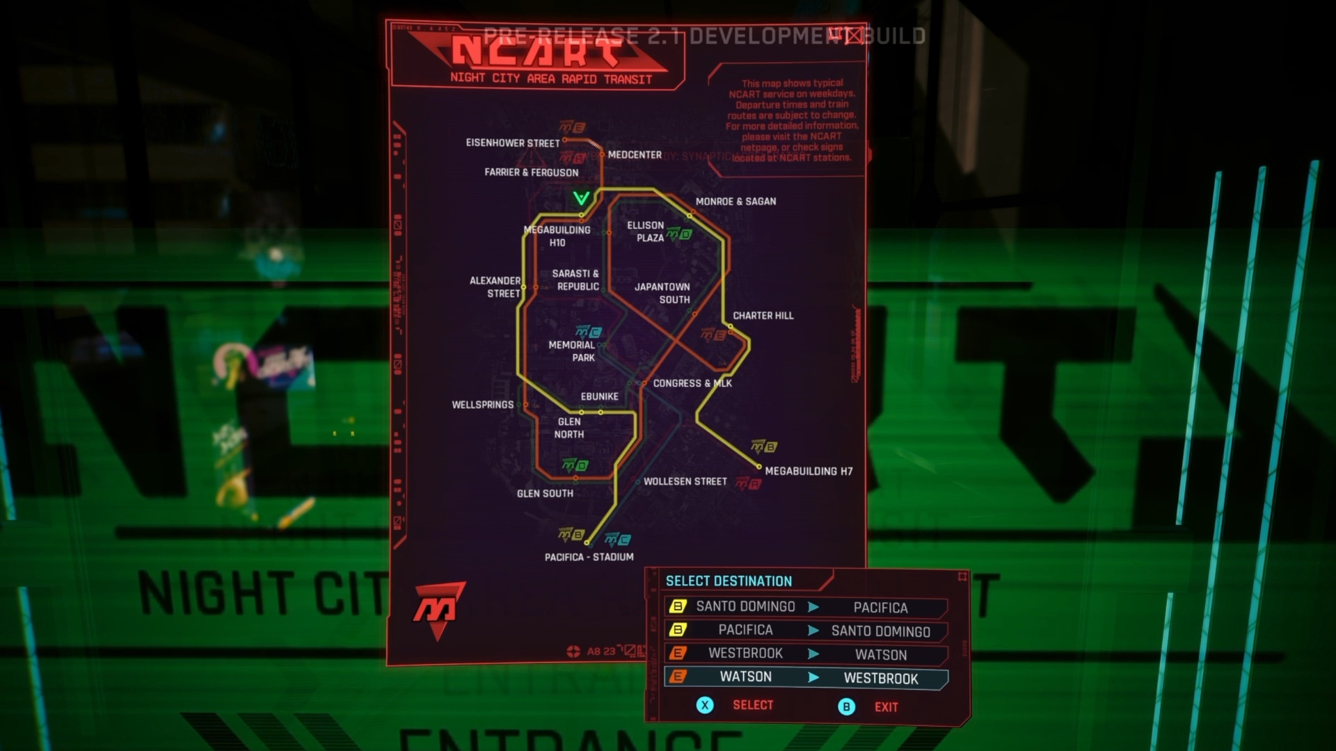 Патч 2.1 для Cyberpunk 2077 добавляет иммерсивную систему метро в качестве «ролевой функции».