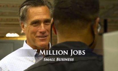 Mitt Romney in a campaign ad