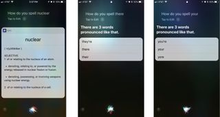 Ask Siri to spell a word, even commonly mispronounced words