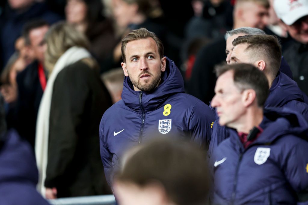 Who is Harry Kane&#039;s wife? England Euro 2024 squad Harry Kane of England whose injured before the international friendly match between England and Brazil at Wembley Stadium on March 23, 2024 in London, England. (Photo by Robin Jones/Getty Images) (Photo by Robin Jones/Getty Images)