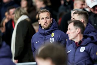 England Euro 2024 squad Harry Kane of England whose injured before the international friendly match between England and Brazil at Wembley Stadium on March 23, 2024 in London, England. (Photo by Robin Jones/Getty Images) (Photo by Robin Jones/Getty Images)