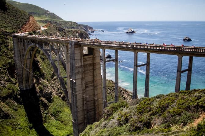 The iconic Bixby Bridge along todays route