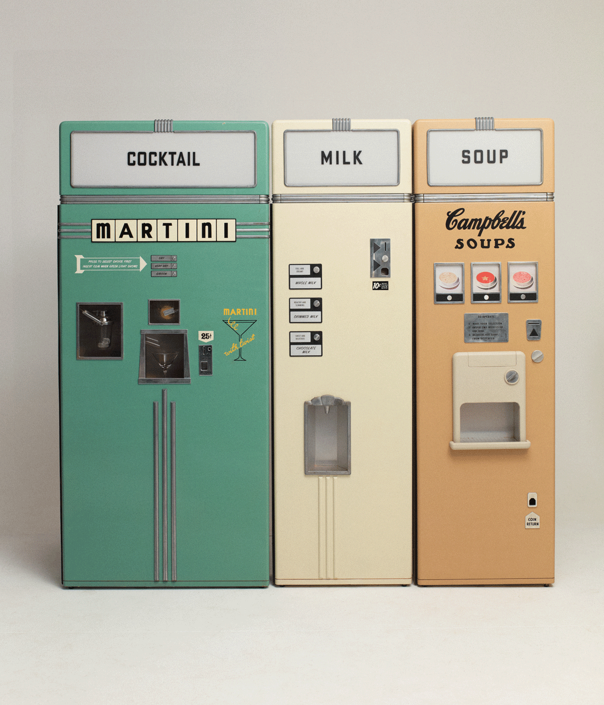 Vending machines from Wes Anderson's Asteroid City film