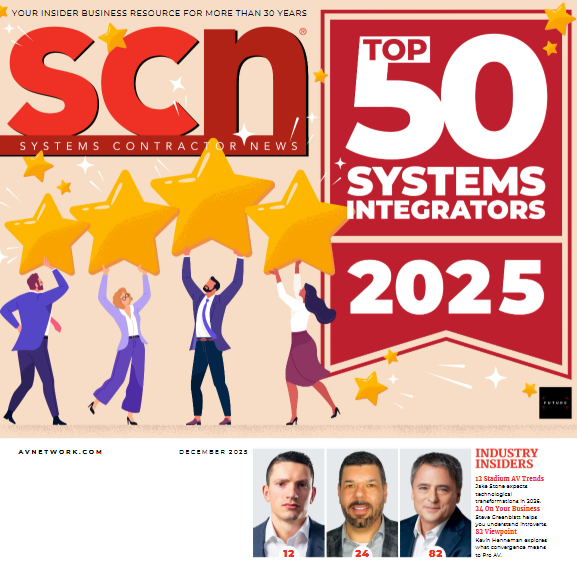 The cover to the December issue of SCN featuring the top 50 systems integrators of 2025.