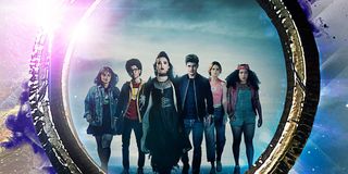 Marvel's Runaways the gang lines up in a mirror