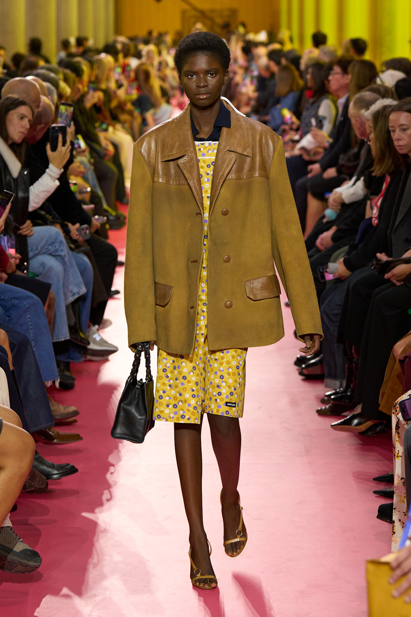 models on the Miu Miu Spring 2026 runway