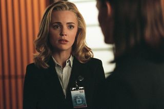 Melissa as double-agent Lauren Reed.