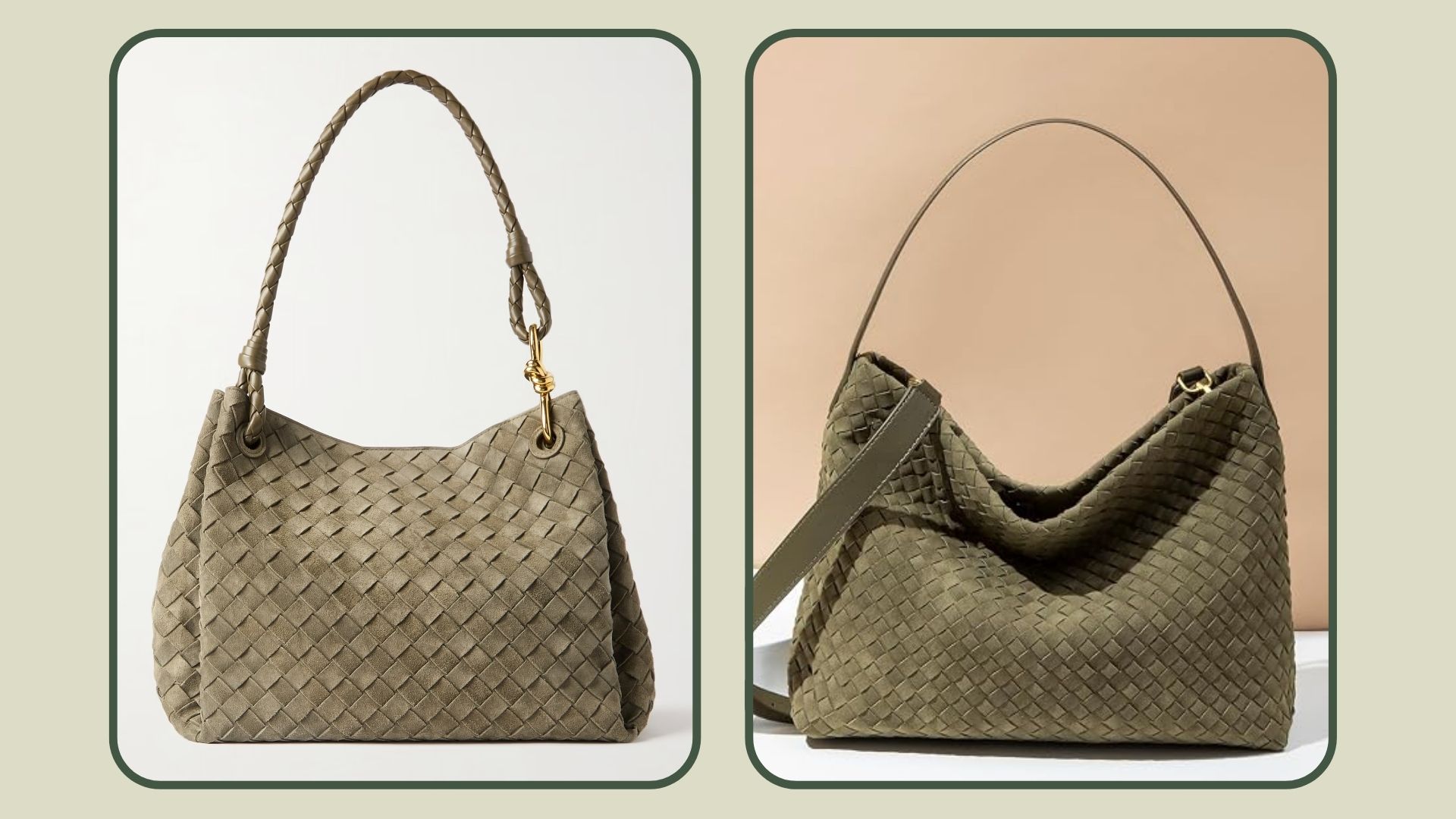 affordable &pound;38 Amazon alternative to Bottega Veneta Intrecciato Parachute bag
