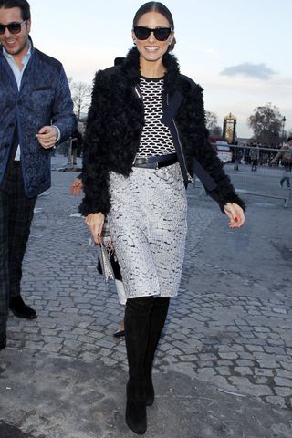 Olivia Palermo At Paris Fashion Week AW14, 2014