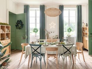 Boho Christmas dining room by Maisons du Monde