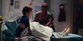 Deadpool and fred savage in Once Upon a Deadpool