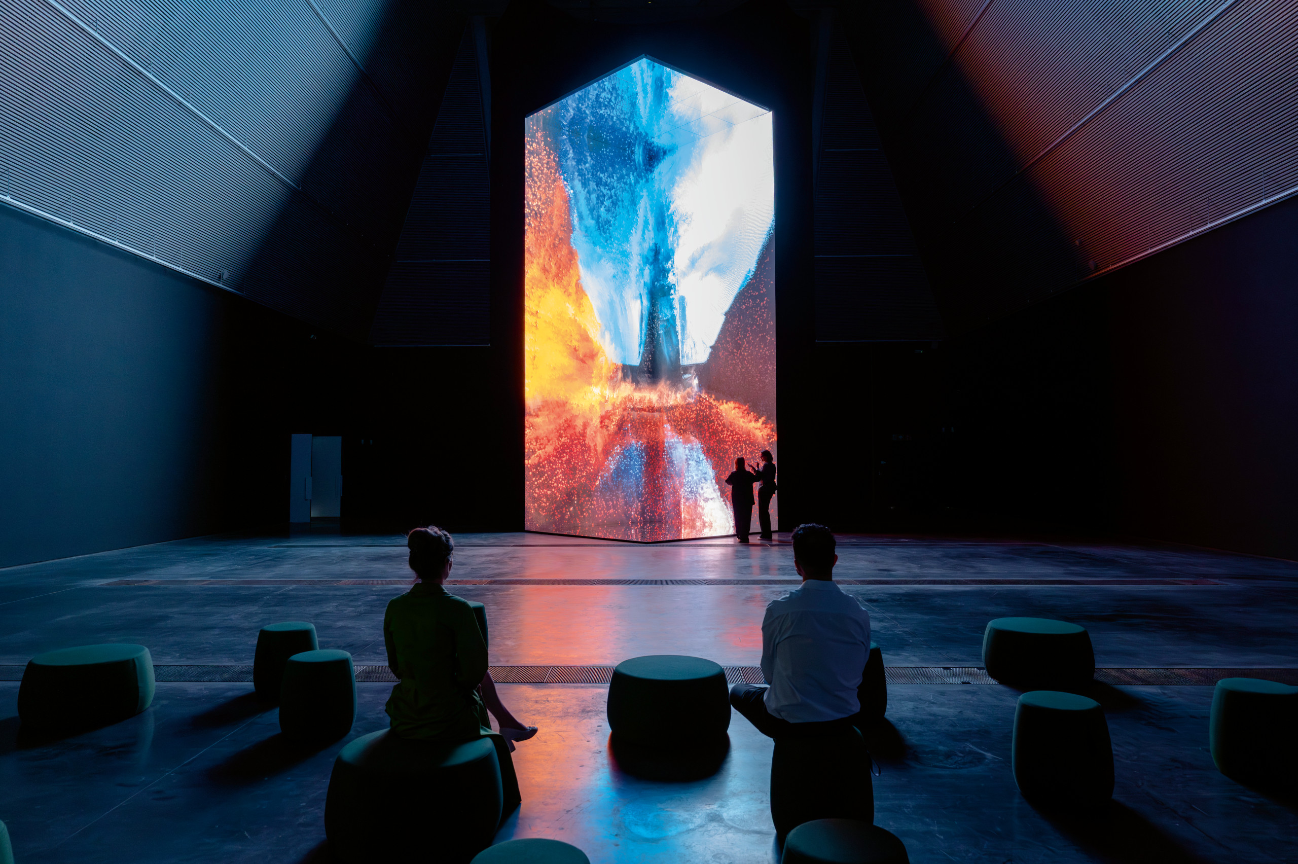 Latent City, Anadol's installation in Bruges