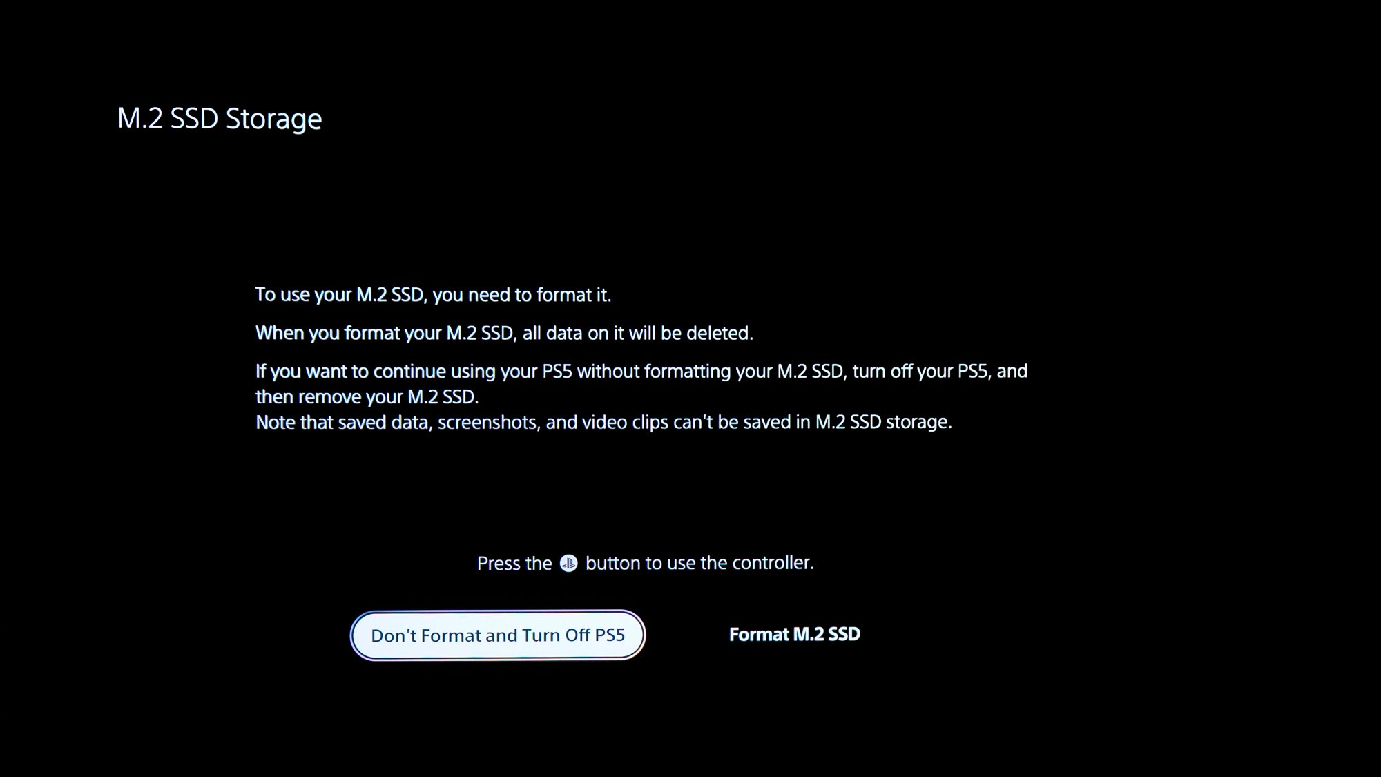 Скриншоты запросов на обновление твердотельного накопителя PS5.
