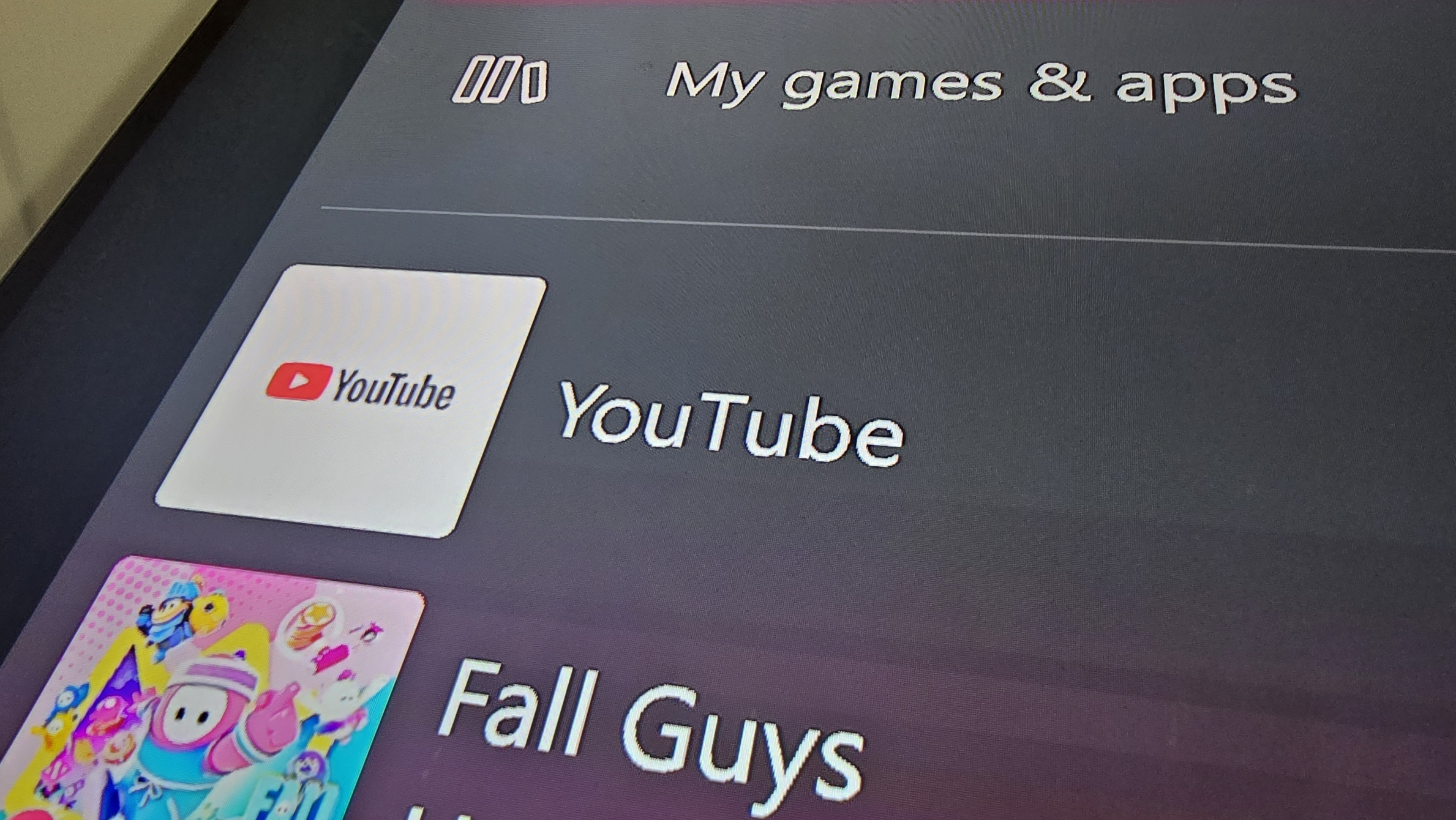 Xbox version of YouTube