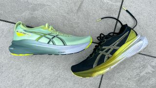 Asics Gel-Kayano 31 and Asics Gel-Kayano 30 running shoes