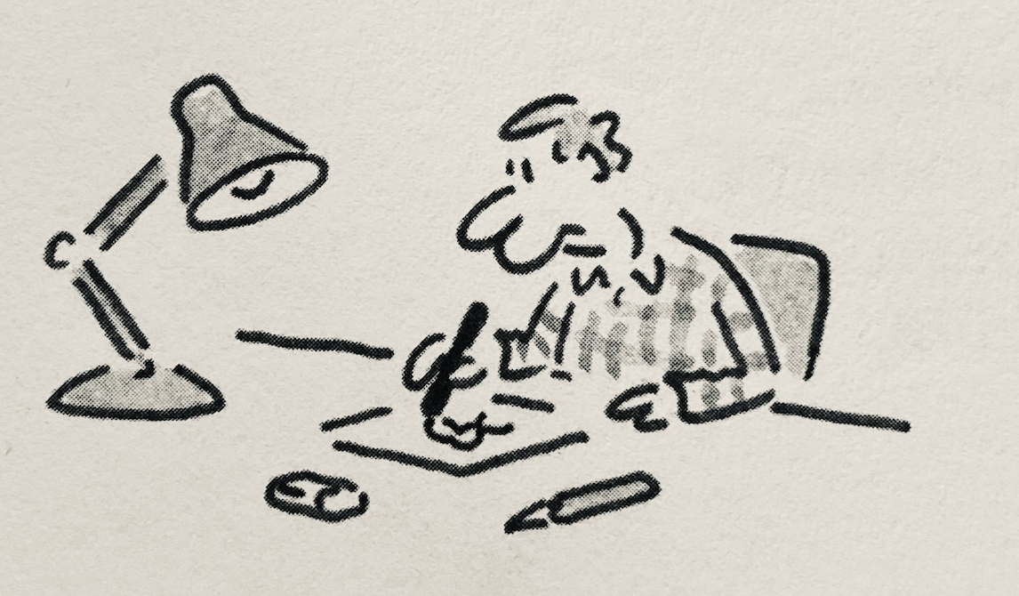 Matt's drawing of himself