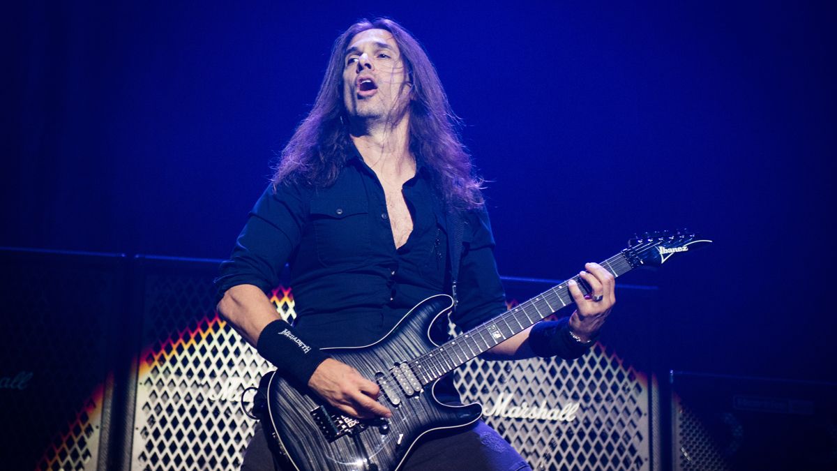 Kiko Loureiro performing live with Megadeth