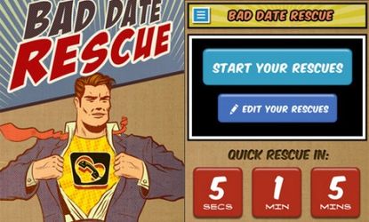 If the spark isn't there, just reach for your bad-date rescue app to fake-call your way out of the awkwardness.