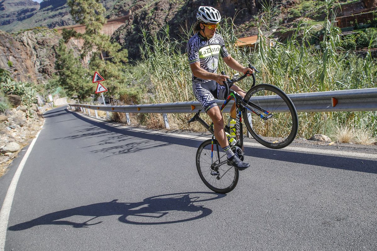 Peter Sagan pops another wheelie