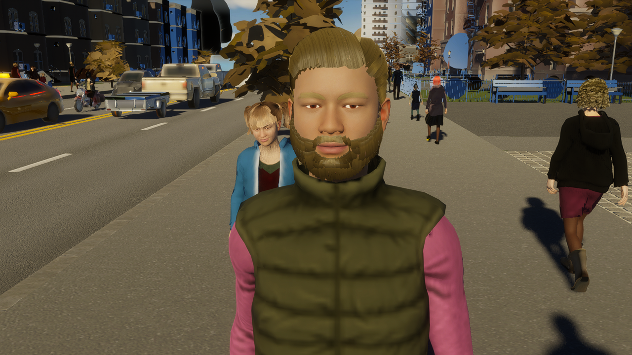 Citizen in a modern city