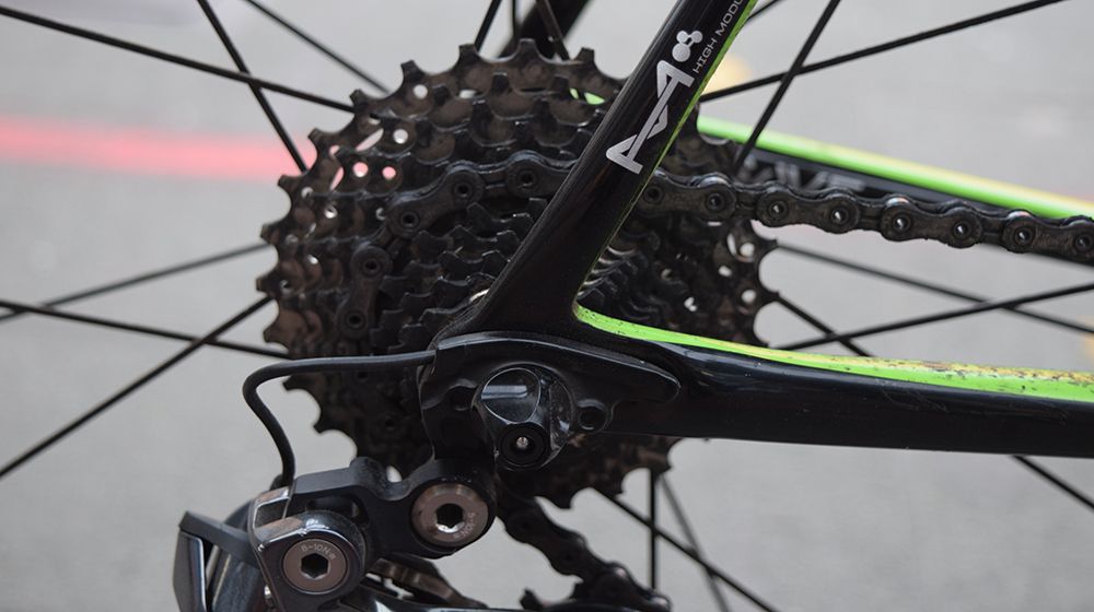 Vanmarcke ran an 11-28 Shimano Dura-Ace cassette