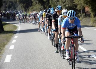 Tyler Farrar chases on stage six of the 2014 Paris-Nice