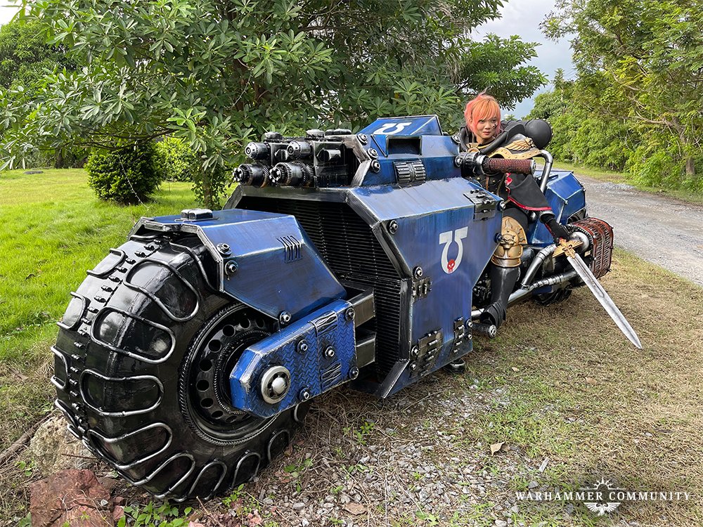 An Outrider motorbike