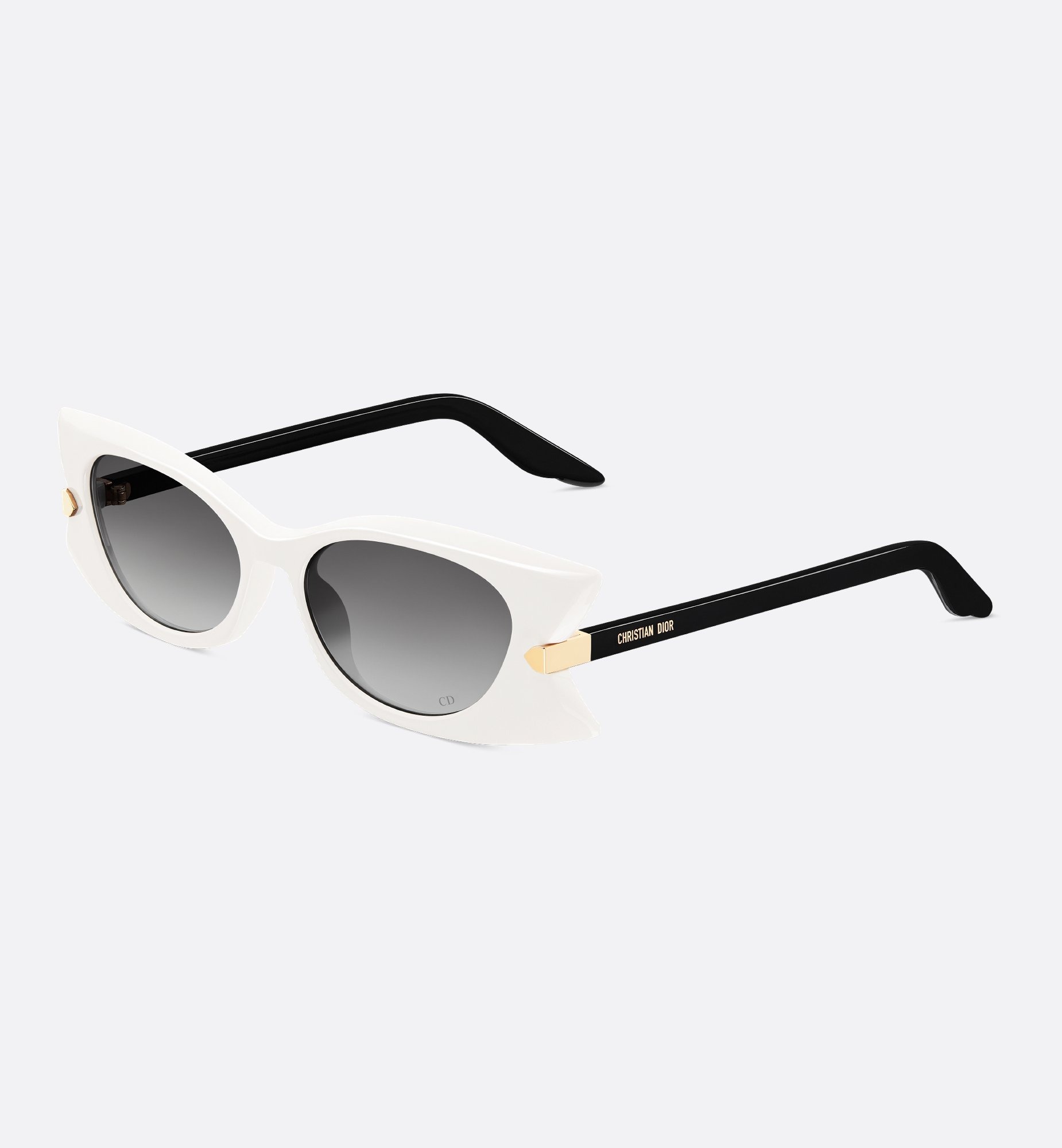 Cdior B1u Cat-Eye Acetate and Gold-Tone Sunglasses