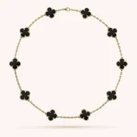 Van Cleef &amp; Arpels Vintage Alhambra gold and onyx necklace, £6,650, Selfridges