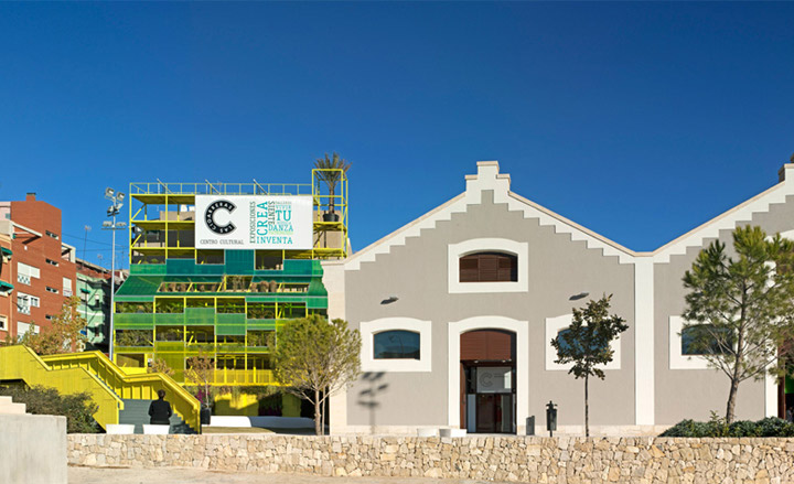 Front elevation of the Vertical Garden showing