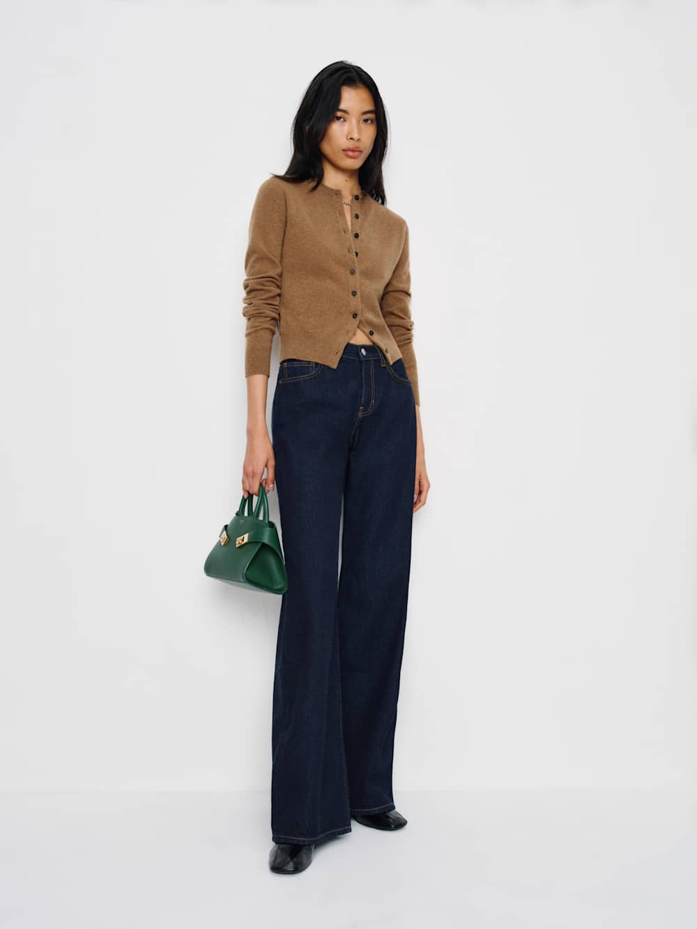 Farren Cashmere Crew Cardigan