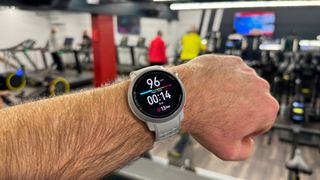 Coros Pace Pro showing heart rate