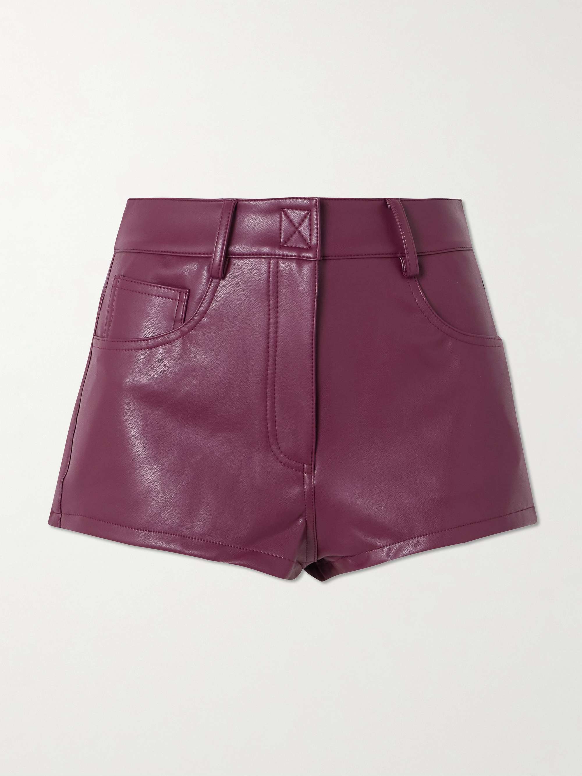 Leather-Like Shorts